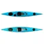 2023 P and H Virgo Compact CoreLiteX Sea Kayak with Skeg in Turquoise